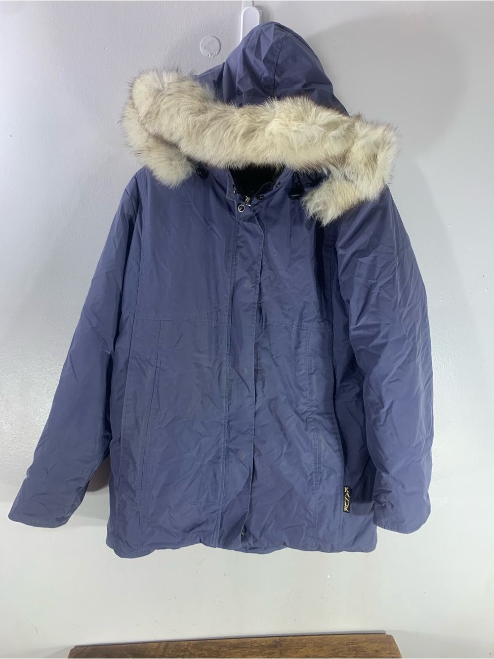 Vintage Kanuk coat Sotheby’s real fox fur trim
